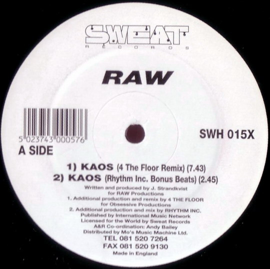 Raw - Kaos | Sweat (SWH 015X)