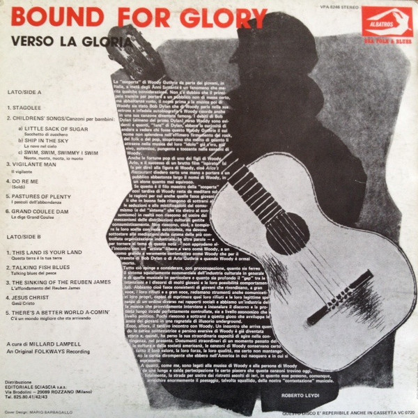 Woody Guthrie - Bound For Glory, Verso La Gloria | Albatros (VPA 8246) - 2 Woody Guthrie - Bound For Glory, Verso La Gloria | Albatros (VPA 8246) - 2