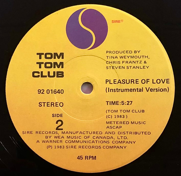 Tom Tom Club - The Pleasure Of Love | Sire (92 01640) - 4 Tom Tom Club - The Pleasure Of Love | Sire (92 01640) - 4