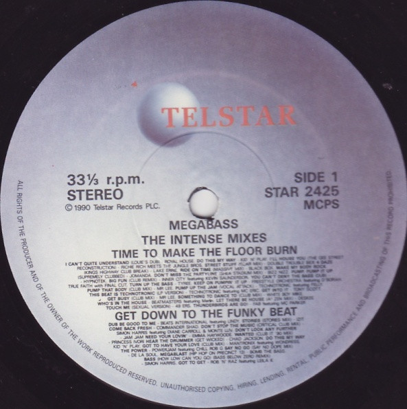 Megabass / The Mastermixers - The Intense Mixes / The Extreme Mixes | Telstar (STAR 2425) - 3