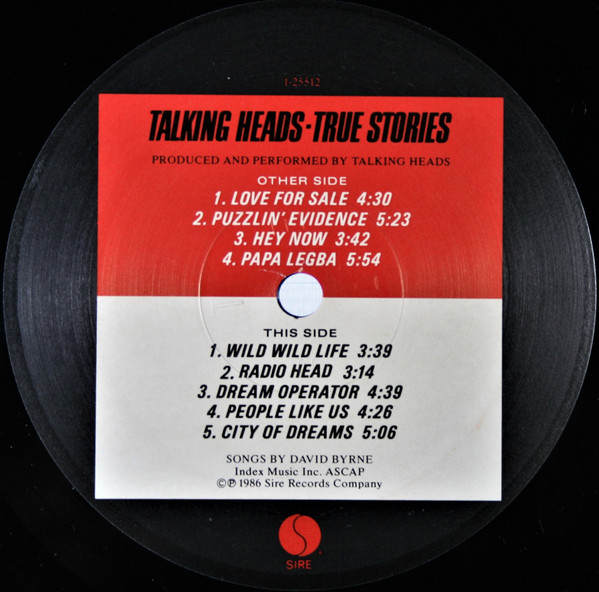 Talking Heads - True Stories | Sire (1-25512) - 4