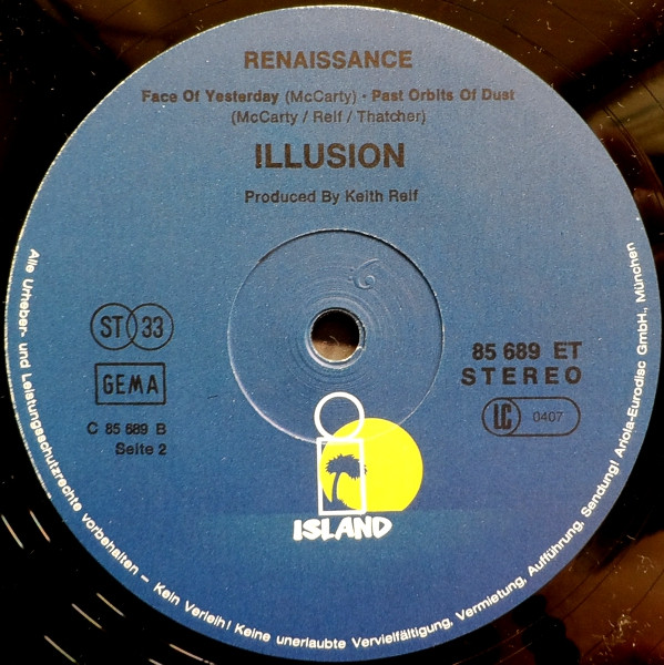 Renaissance - Illusion | Island Records (85 689 ET) - 4 Renaissance - Illusion | Island Records (85 689 ET) - 4