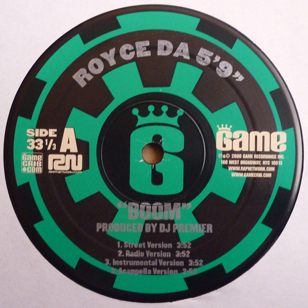 Royce Da 5'9" - Boom / Soldier's Story | Game Recordings (GAM 2009-1) - 4