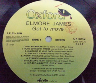 Elmore James - Got To Move | Charly R&B (CRB 1017) - 3