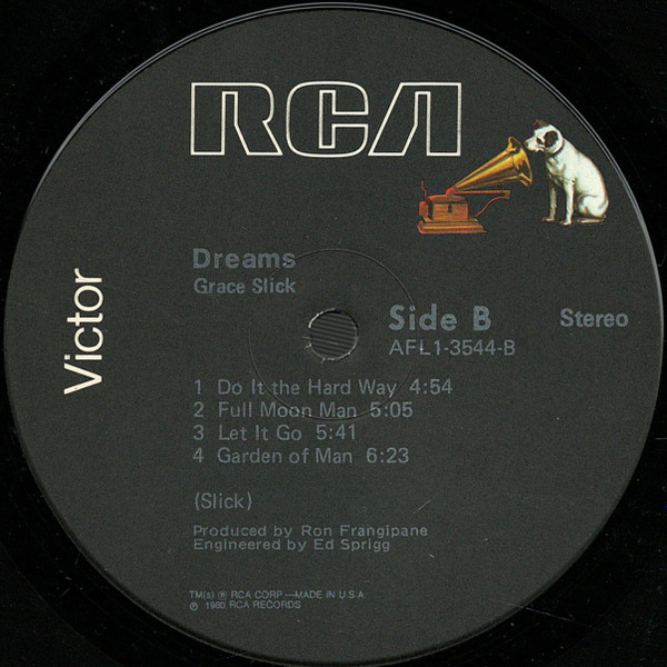 Grace Slick - Dreams | RCA Victor (AFL1-3544) - 4 Grace Slick - Dreams | RCA Victor (AFL1-3544) - 4