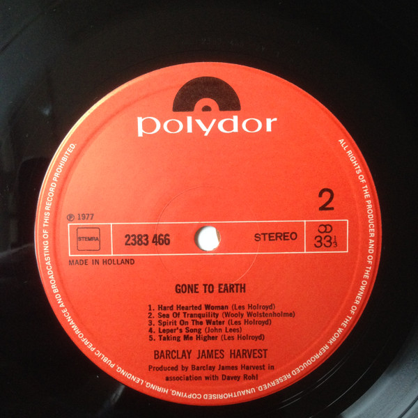 Barclay James Harvest - Gone To Earth | Polydor (2383 466) - 4