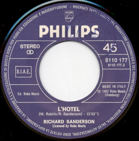 Richard Sanderson - Stiamo Insieme | Philips (8110 177) - 4