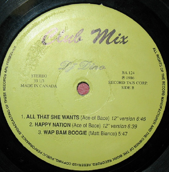 Various - Club Mix | Records Tais Corporation (BA 124) - 2