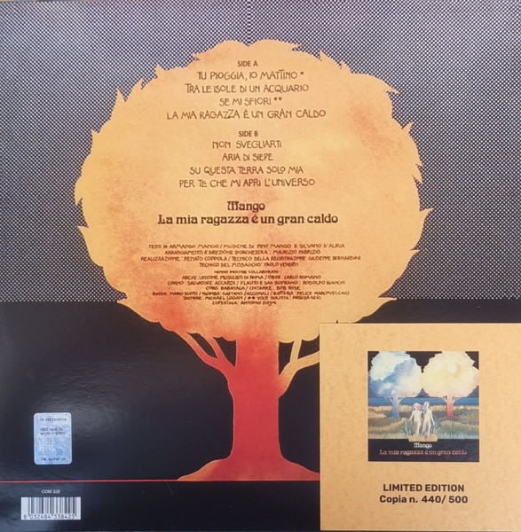 Mango - La Mia Ragazza È Un Gran Caldo | Sony Music (7032484338425) - 2