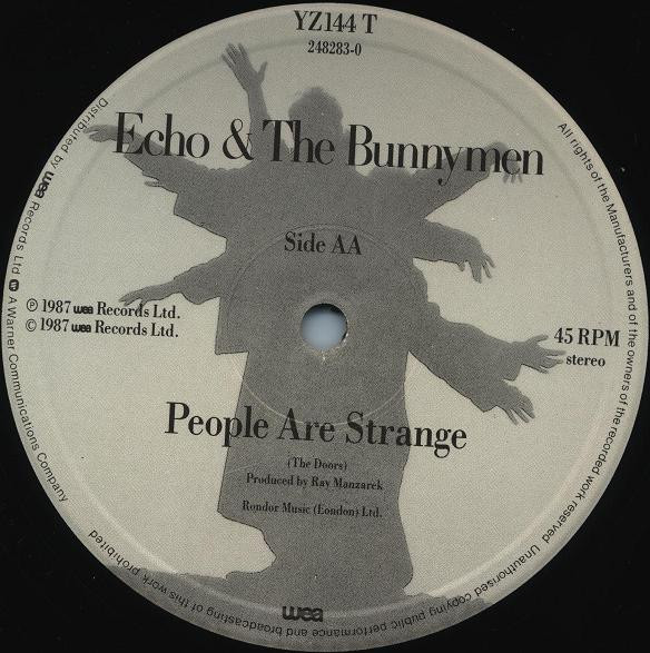 Echo & The Bunnymen - People Are Strange | WEA (YZ 144 TX) - 4