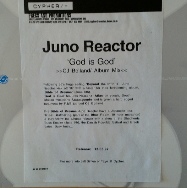 Juno Reactor - God Is God | Blue Room Released (BR041) - 4 Juno Reactor - God Is God | Blue Room Released (BR041) - 4
