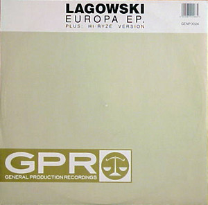 Lagowski - Europa EP | General Production Recordings (GENP(X)24) - main