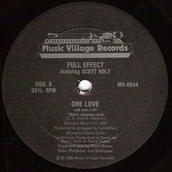 Full Effect Featuring Scott Holt - One Love | Music Village Records (MV-0044) - 2