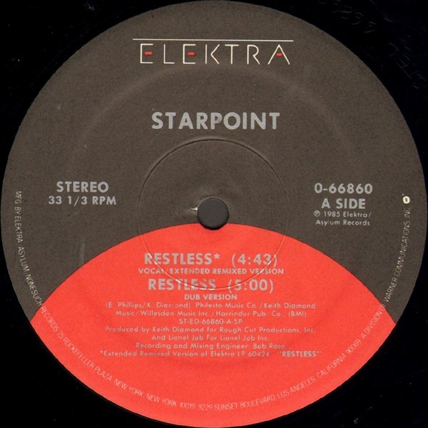 Starpoint - Restless | Elektra (0-66860)