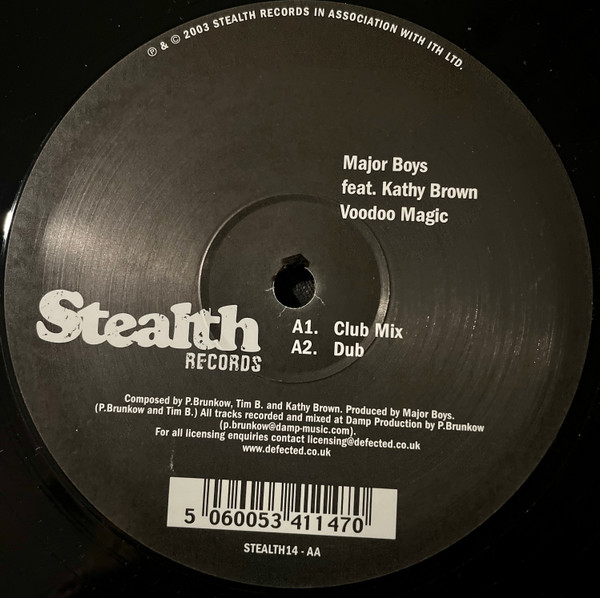 Major Boys - Voodoo Magic | Stealth Records (STEALTH 14) - 2