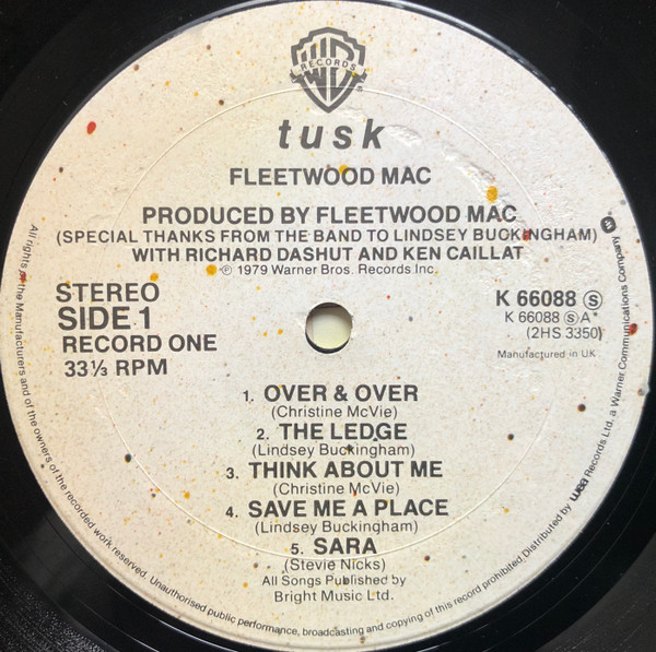 Fleetwood Mac - Tusk | Warner Bros. Records (K66088) - 3