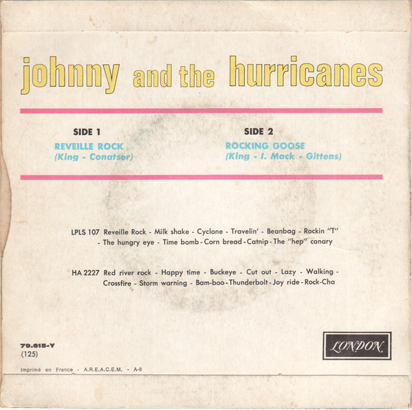 Johnny And The Hurricanes - Reveille Rock | London Records (125 79.615 y) - 2