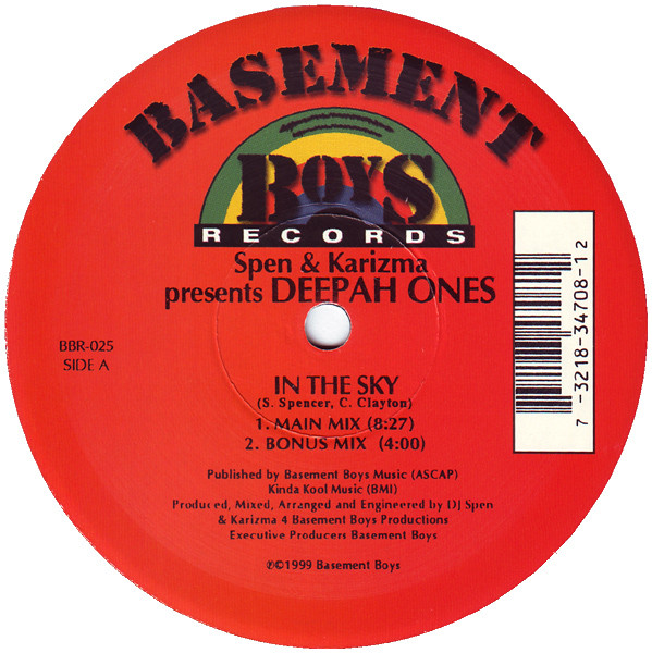 DJ Spen & Karizma Presents Deepah Ones - In The Sky | Basement Boys Records (BBR-025)