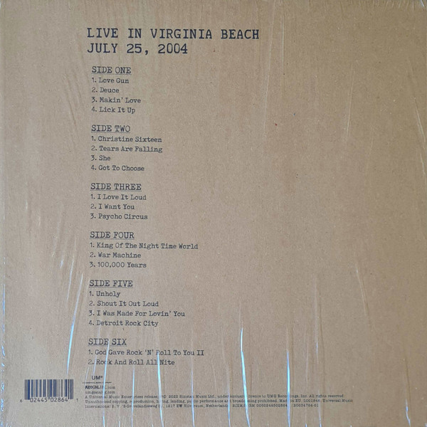 Kiss - Off The Soundboard Live In Virginia Beach July 25, 2004 | UMe (B0034764-01) - 2