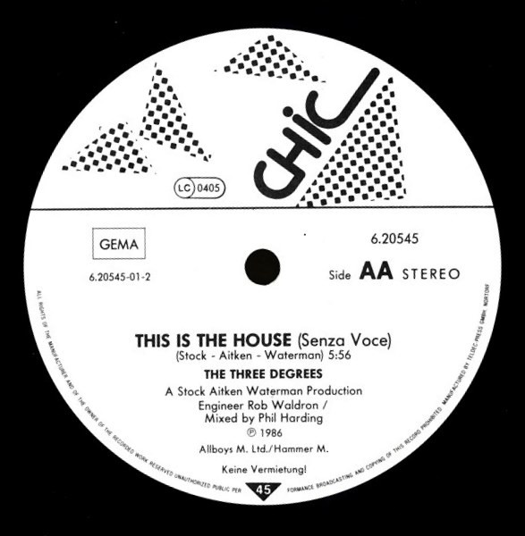 The Three Degrees - This Is The House | Chic (6.20545) - 4