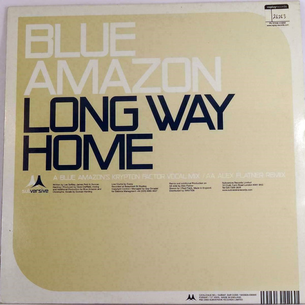 Blue Amazon - Long Way Home | Subversive (SUB69T)