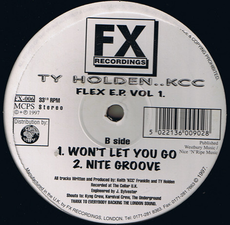Ty Holden & KCC - Flex E.P. Vol. 1 | FX Recordings (FX-006)