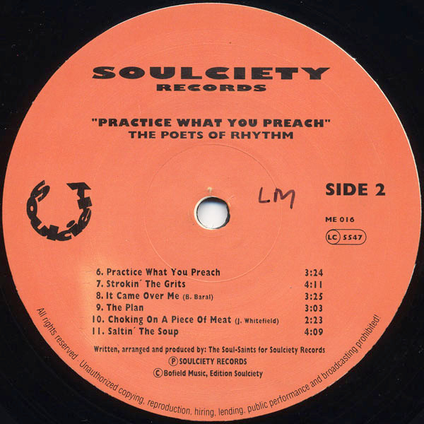 The Poets Of Rhythm - Practice What You Preach | Soulciety Records (ME 016) - 4 The Poets Of Rhythm - Practice What You Preach | Soulciety Records (ME 016) - 4