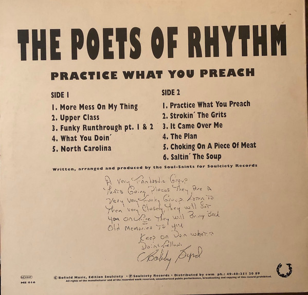 The Poets Of Rhythm - Practice What You Preach | Soulciety Records (ME 016) - 2 The Poets Of Rhythm - Practice What You Preach | Soulciety Records (ME 016) - 2
