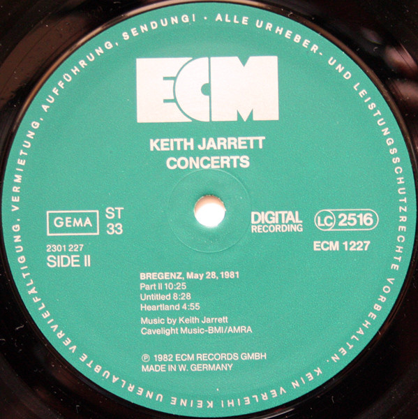 Keith Jarrett - Concerts | ECM Records (ECM 1227-29) - 4 Keith Jarrett - Concerts | ECM Records (ECM 1227-29) - 4
