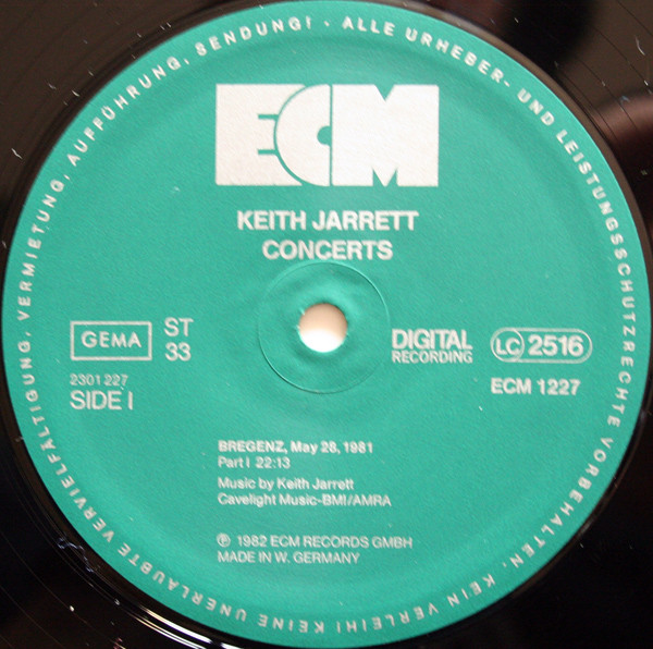 Keith Jarrett - Concerts | ECM Records (ECM 1227-29) - 3 Keith Jarrett - Concerts | ECM Records (ECM 1227-29) - 3