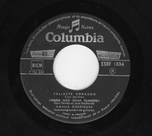 Amália Rodrigues - Les Amants Du Tage | Columbia (ESRF 1034) - 3