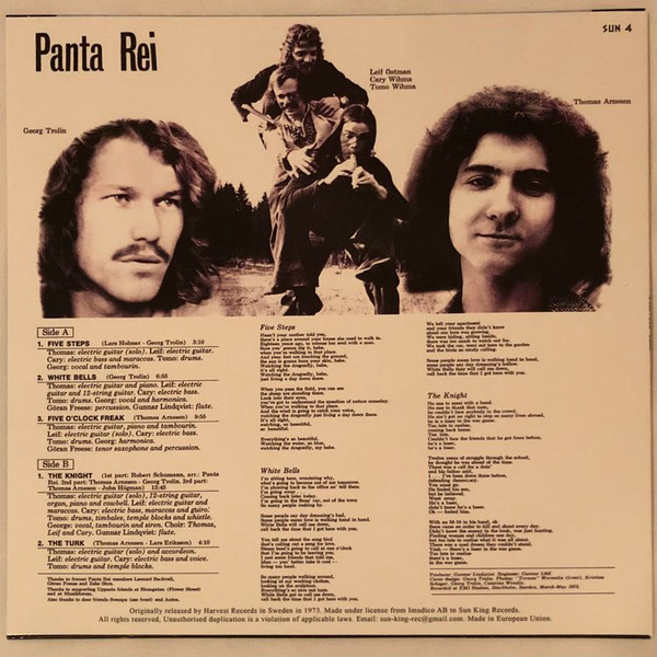 Panta Rei - Panta Rei | Sun King (SUN 4) - 2