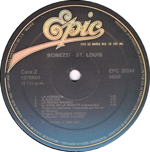 Bernardo Bonezzi - Didi St. Louis - Bönezzi - St. Loüis | Epic (EPC 26244) - 2