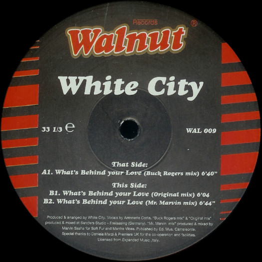 White City - What's Behind Your Love | Walnut Records (WAL 009)