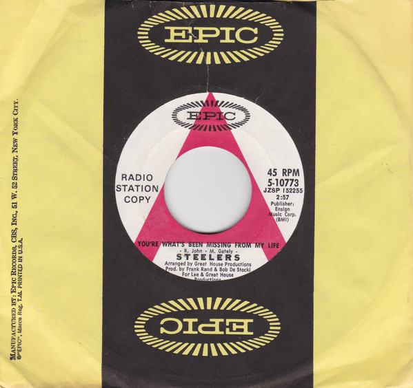The Steelers - You're What's Been Missing From My Life | Epic (5-10773) - 3 The Steelers - You're What's Been Missing From My Life | Epic (5-10773) - 3