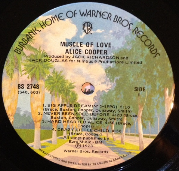Alice Cooper - Muscle Of Love | Warner Bros. Records (BS 2748) - 3