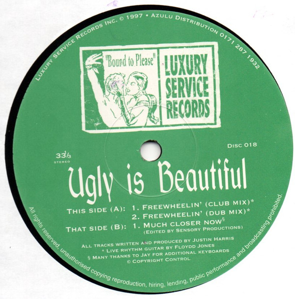 Justin Harris - Ugly Is Beautiful | Luxury Service Records (DISC 018)