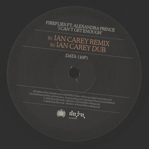 Fireflies Ft. Alexandra Prince - I Can't Get Enough | Data Records (DATA 130P1) - 4