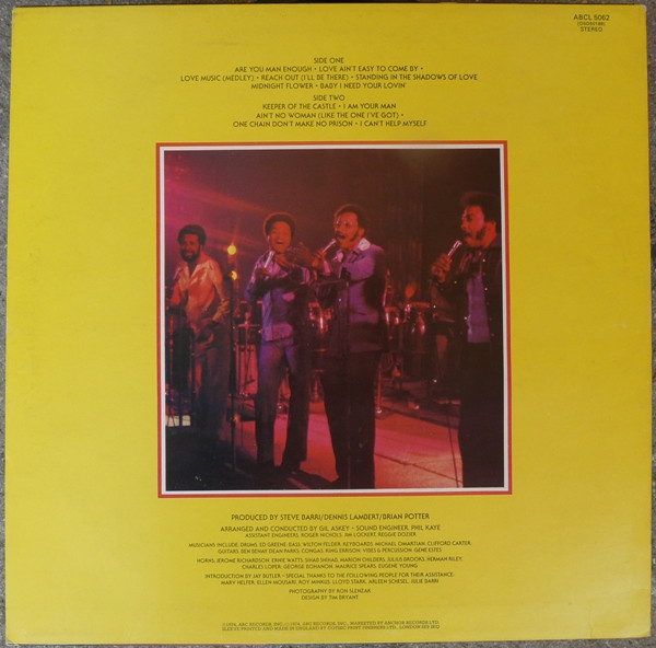 Four Tops - Live & In Concert | ABC Records (ABCL 5062) - 2