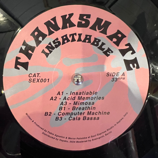 Thanksmate - Insatiable | Soul Express Records (SEX001)