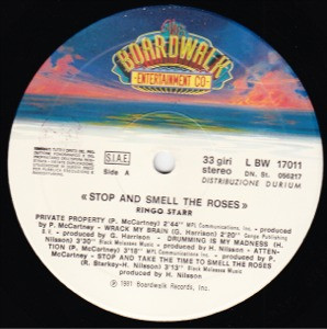 Ringo Starr - Stop And Smell The Roses | The Boardwalk Entertainment Co (LBW 17011) - 3
