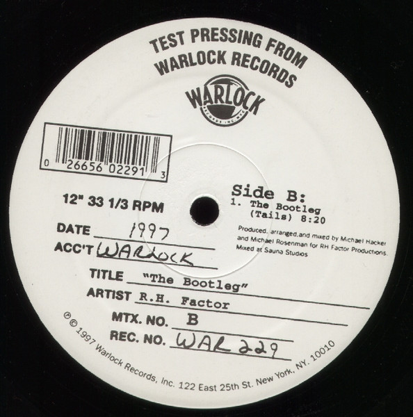 RH Factor - The Bootleg | Warlock Records (WAR-229) - 2
