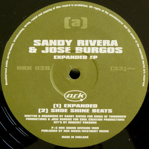 Sandy Rivera & Jose Burgos - Expanded EP | NRK Sound Division (NRK 028) - 3