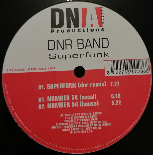Dnr Band - Superfunk | D.N.A. Records (D.N.A 007) - main
