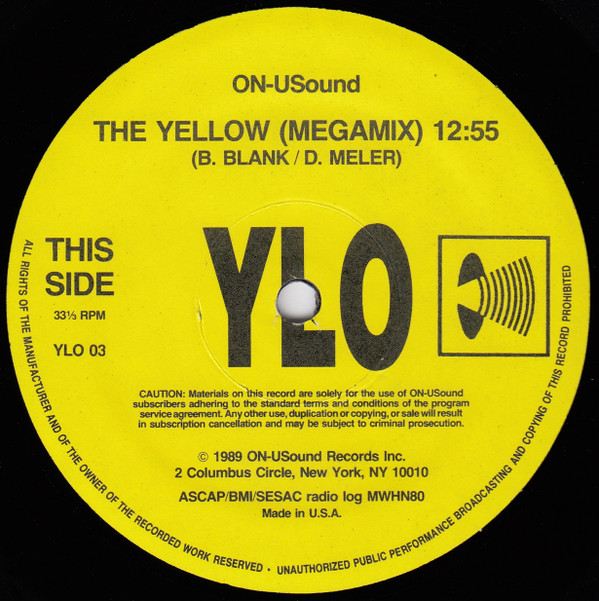 YLO - The Yellow (Megamix) | ON-USound (YLO 03)