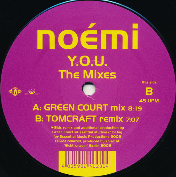 Noémi - Y.O.U. (The Mixes) | Jive (RTD 103.4028.0) - 4