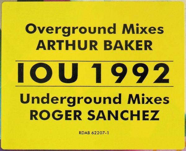 Arthur Baker Featuring Nikeeta - I.O.U. | RCA (RDAB62207-1) - 4