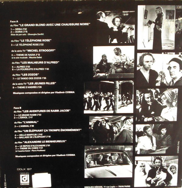 Vladimir Cosma - Les Musiques De Films De Vladimir Cosma - Vol. 1 | Disques Déesse (DDLX 197) - 2