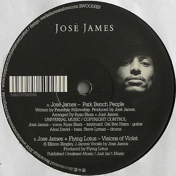 José James - Park Bench People / Visions Of Violet | Brownswood Recordings (BWOOD029)