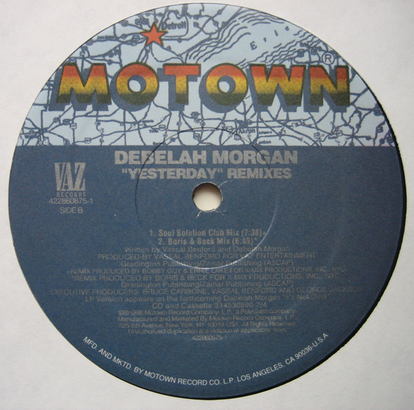 Debelah Morgan - Yesterday Remixes | Motown (422860875-1) - 2